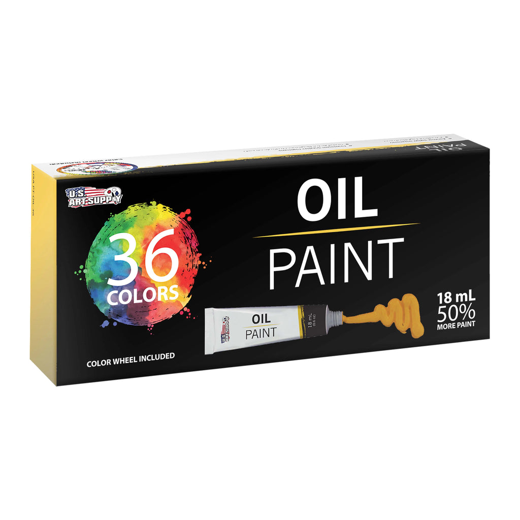 36 Color Set of Art Oil Paint in Large 18ml Tubes K589129