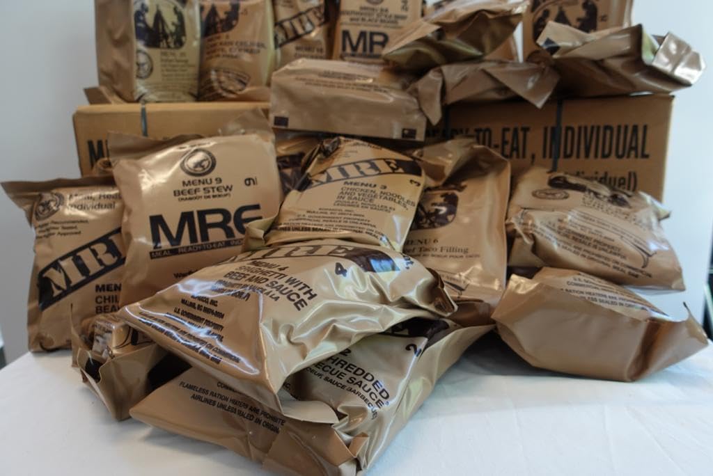 4 Pack MRE Meals with Heater Packs P8759