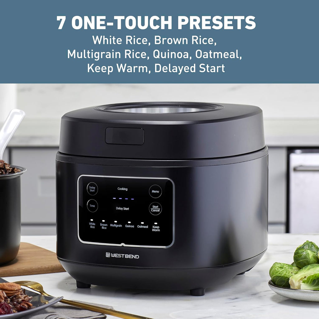 12 Cups Black Rice Cooker with Steam Basket F566820