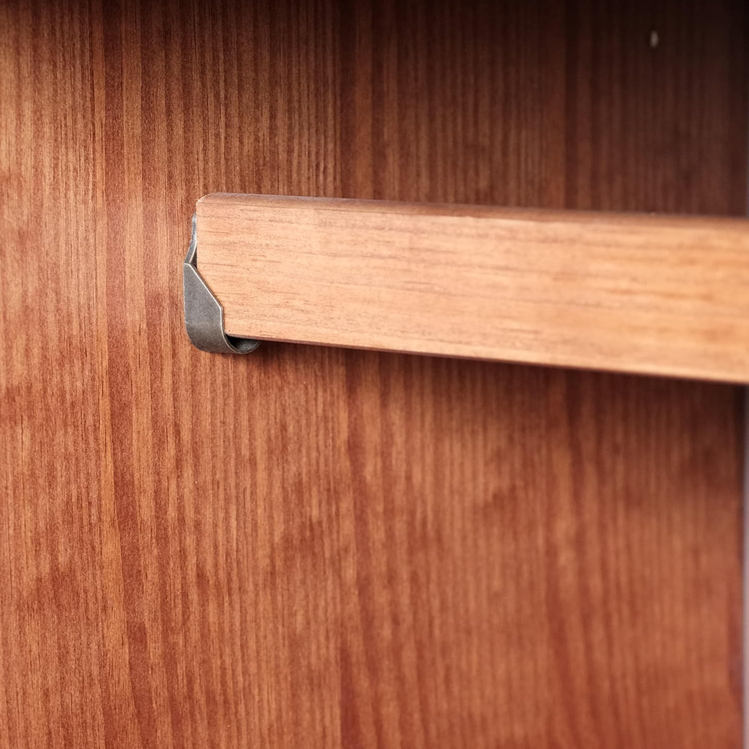 100% Solid Wood Wardrobe Armoire Mocha Stained S4878