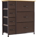 7 Drawer Fabric Dresser with Steel Frame E626