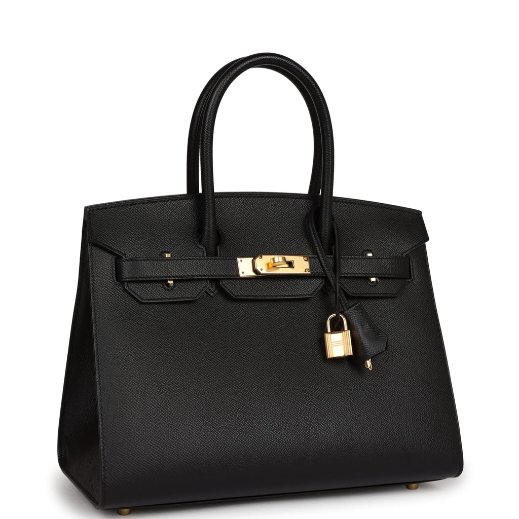 Black Epsom Leather Birkin 30 T46003