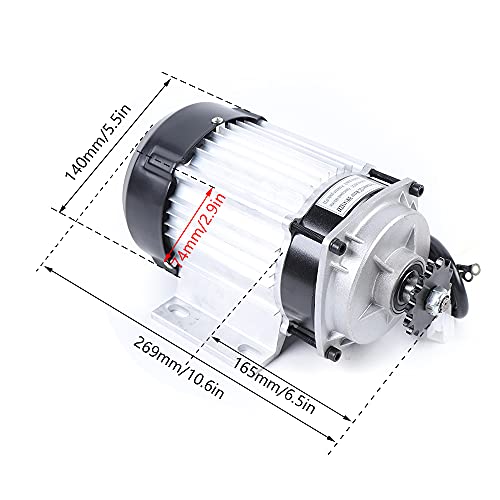 48V Electric Brushless Motor Kit with 30A Speed Controller and Throttle Grip Kit R42473