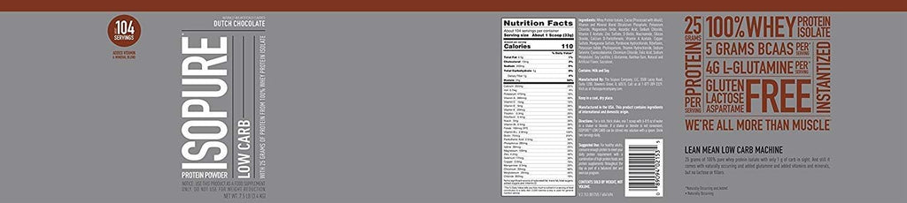 Unflavored 100% Whey Protein Isolate 500g J4605