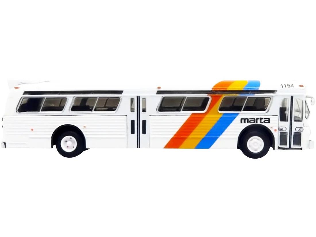 White 1/87 Diecast Bus Model T878