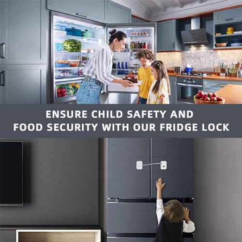 Refrigerator Lock 2 Packs with Silicone Wire Protection C41953