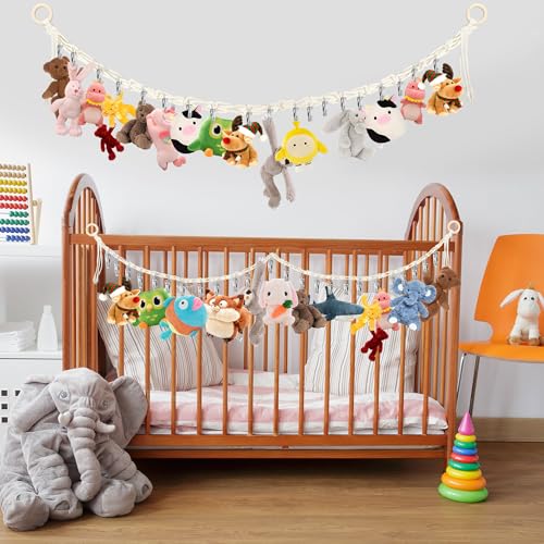 Stuffed Animal Storage Chain with 40pcs Metal Clips Y831