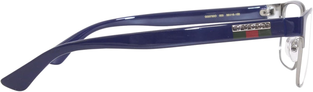 Blue Full Rim Rectangle Eyeglasses 56mm O856014
