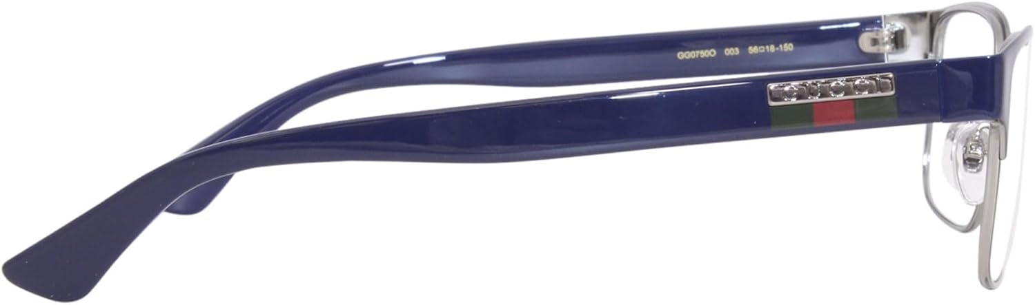 Blue Full Rim Rectangle Eyeglasses 56mm O856014