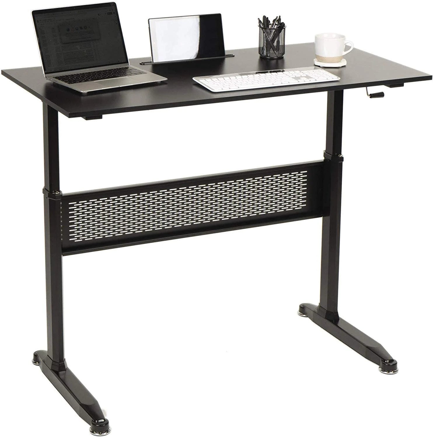 Black 48inches Height Adjustable Standing Desk E261132