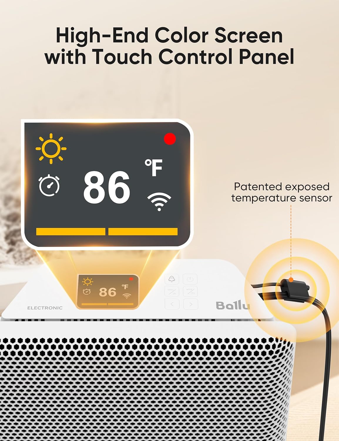 1500W Panel Electric Heater with Digital Thermostat R65955