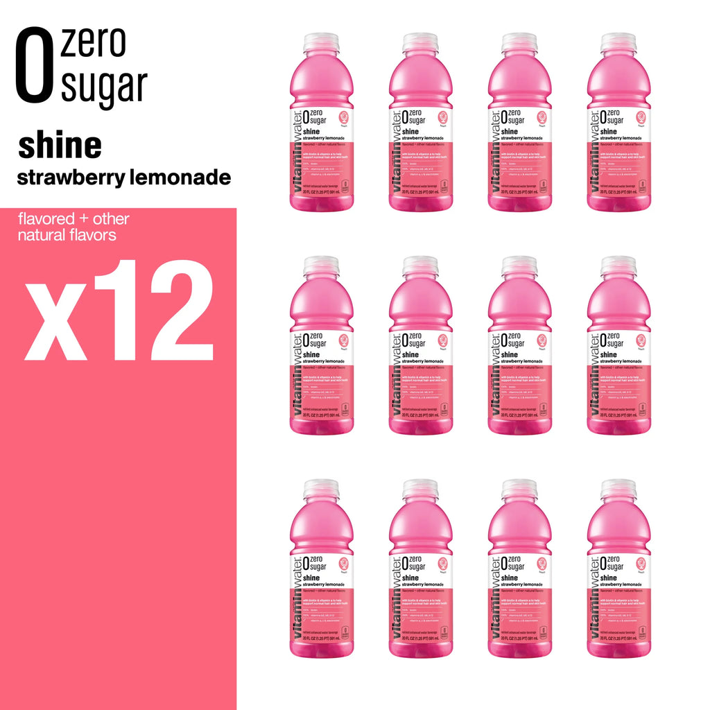 Strawberry Lemonade Electrolyte Enhanced Water, 20 fl oz, 12 Pack J6849