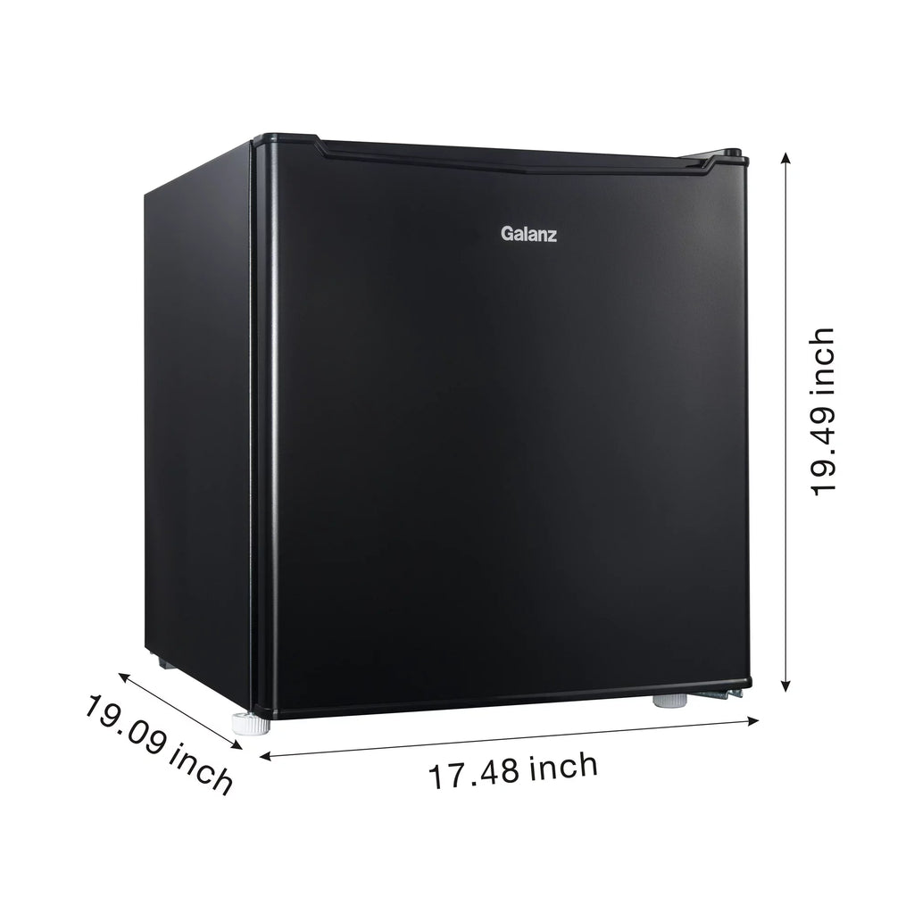 Black 1.7 Cu Ft Single Door Mini Fridge D698673