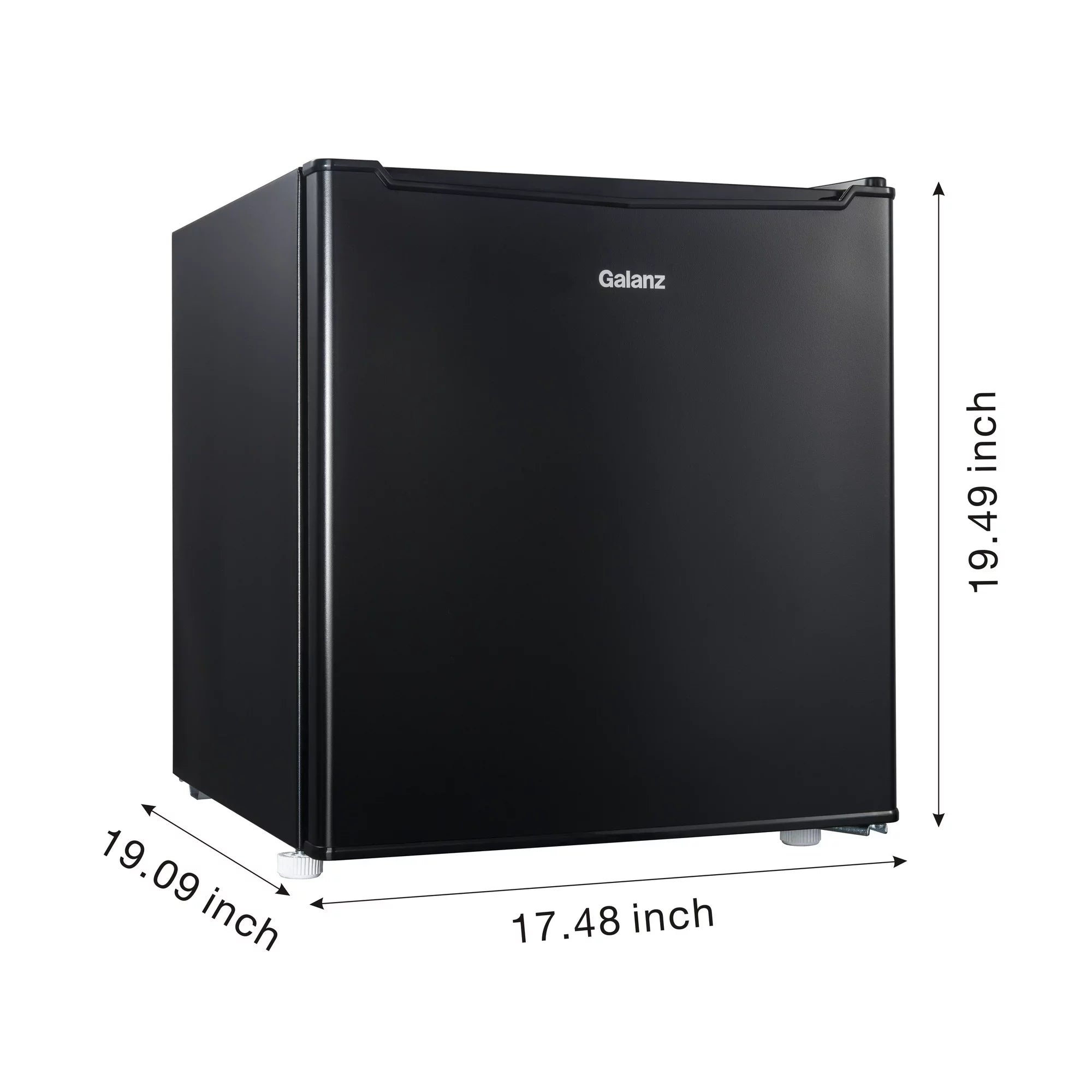 Black 1.7 Cu Ft Single Door Mini Fridge D698673