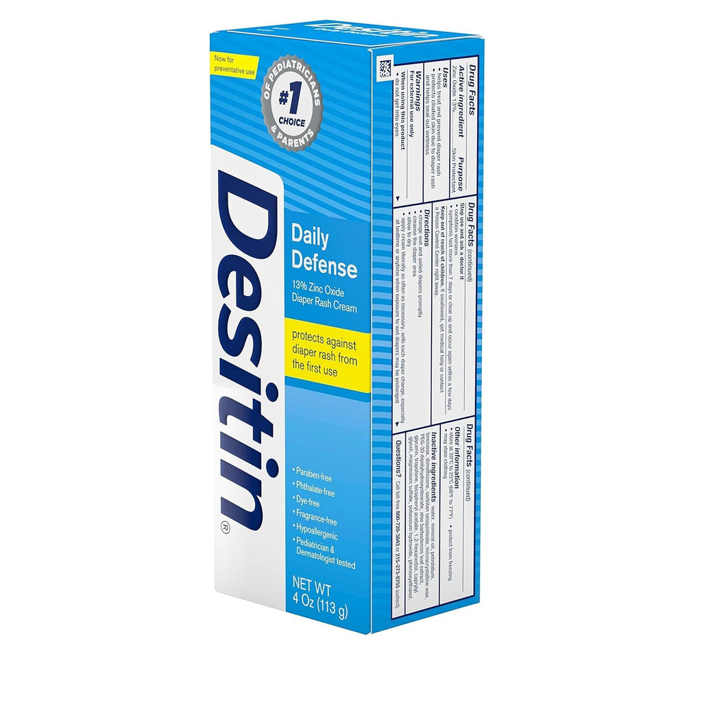 Zinc Oxide Diaper Rash Cream 4 oz (Pack of 2) O69754