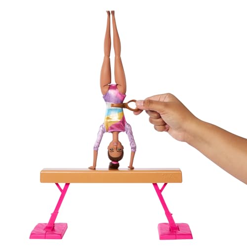 Blonde Gymnast Fashion Doll Playset with Balance Beam Y894