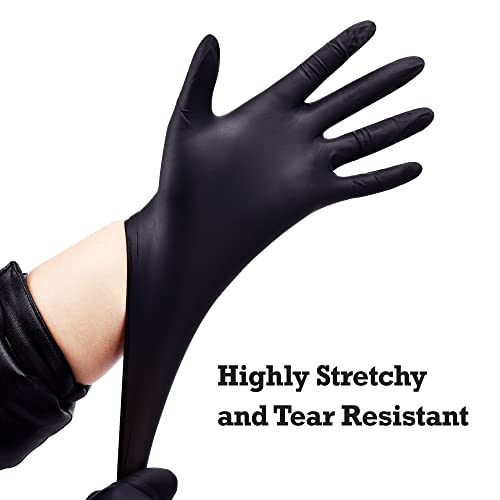 Black 6-mil Disposable Nitrile Exam Gloves N4667