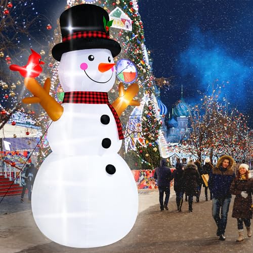 16FT Christmas Inflatable Snowman Outdoor Decorations with LED Lights Y187