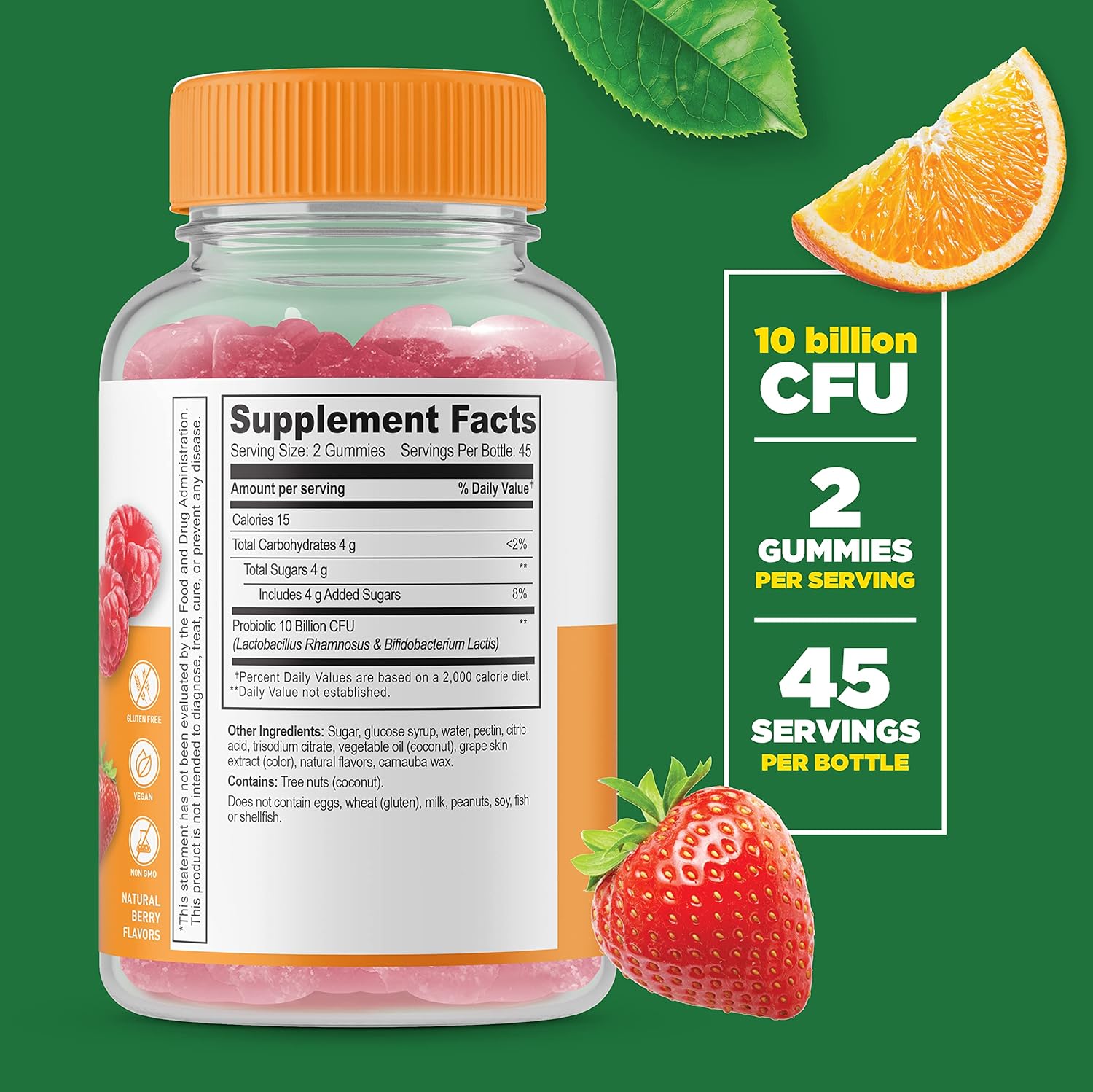 90 Gummies Probiotic Gummy Supplement E153