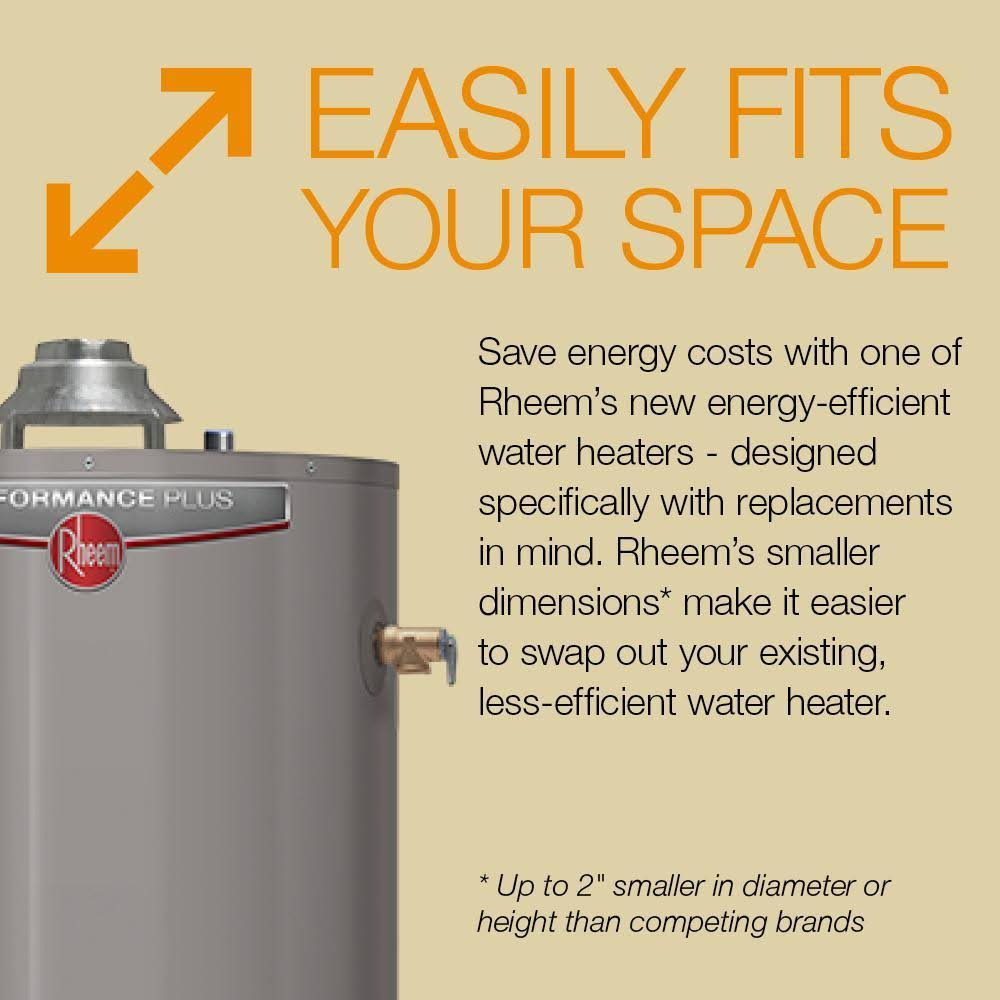 50 gal Short Natural Gas Tank Water Heater B762