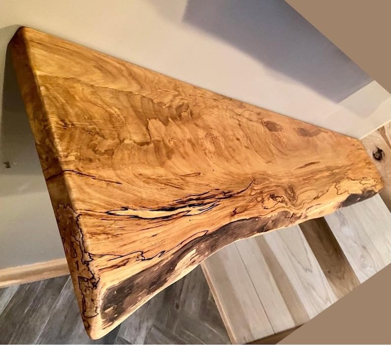 Live Edge Spalted Maple Floating Shelves N903255