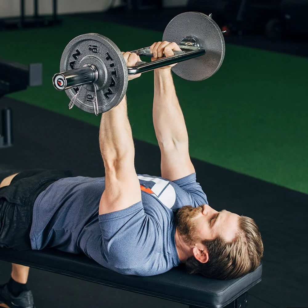 Chrome Finish Olympic Triceps Bar U1889