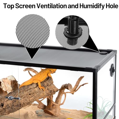 34 Gallon Glass Reptile Tank 24" x 18" x 18" with Sliding Door Z30231