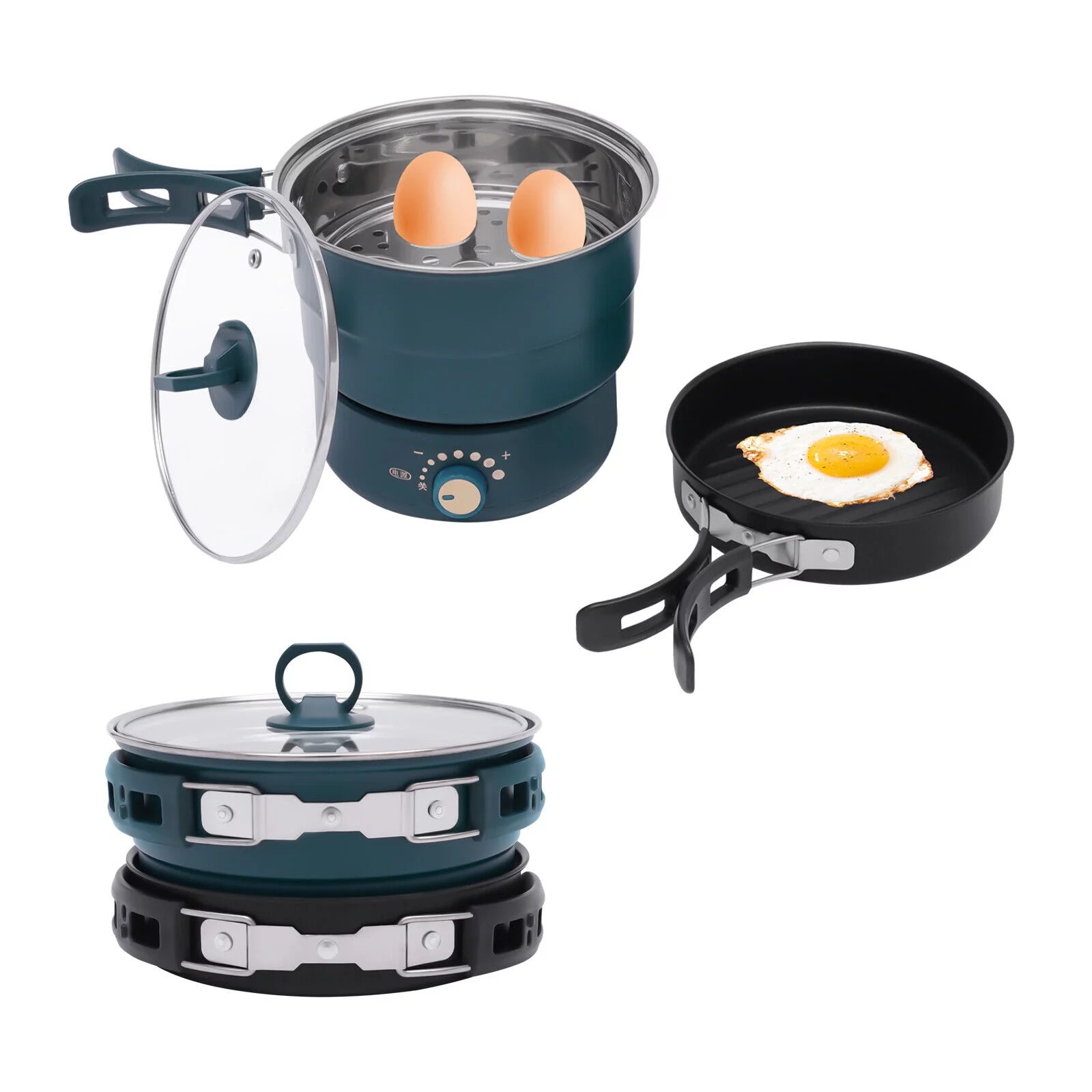 1.6L Green Electric Hot Cooker Pot J26530