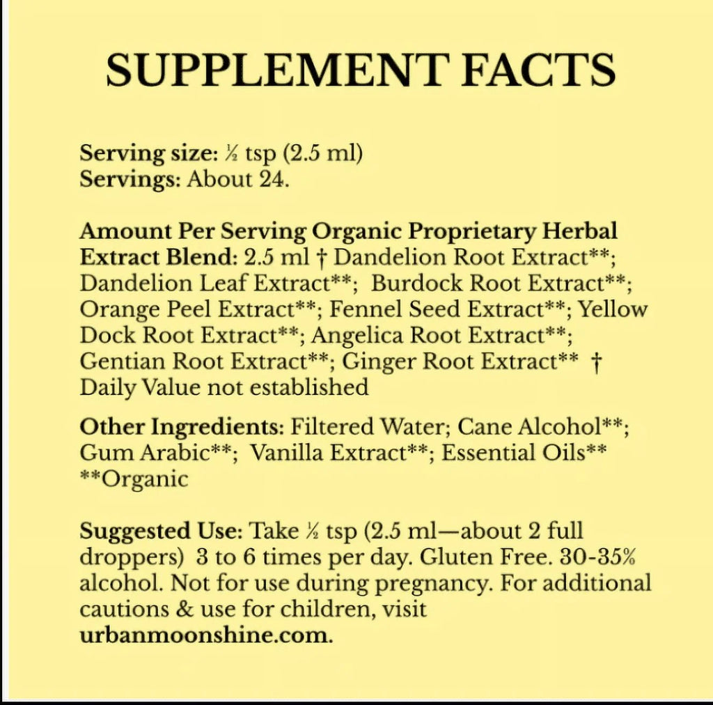 Original Digestive Bitters Herbal Supplement, 2 oz R329