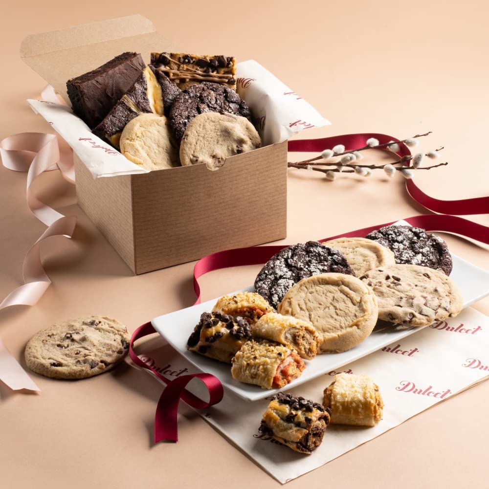 Classic Bakery Kraft Box - Soft Bite Cookies, Chocolate Fudge Brownies, Flaky Filled Rugelah V4815