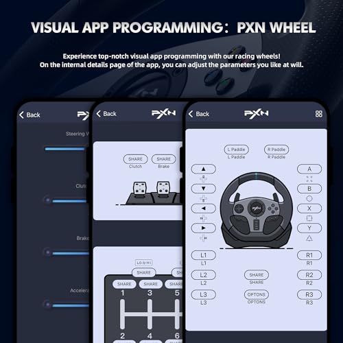 Racing Wheel with Shifter and Pedal for PS4, PC, PS3, Xbox M965