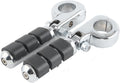 1-1/4" 32mm Chrome Aluminum Motorcycle Engine Guard Foot Pegs Mount D49283