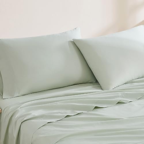 Navy Queen 4-Piece Organic Cotton Sheet Set B421450