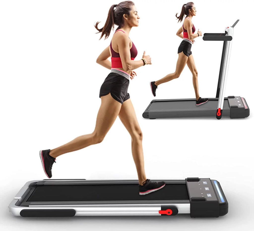 2 in 1 Folding Portable Under Desk Treadmill with Remote Control Y7017