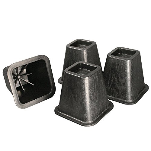 Set of 4 Black 6 Inch Furniture Risers T914964