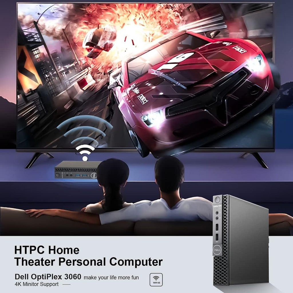 Mini PC Intel i7-8700T 32GB DDR4 512GB SSD WiFi 6E HDMI Dual Monitor Support Wireless Touch Keyboard V9884