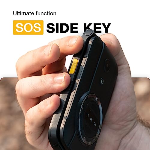Rugged Flip Phone, 4G LTE Basic Cell Phone, Waterproof, Drop-Proof, Dual SIM Cards R228