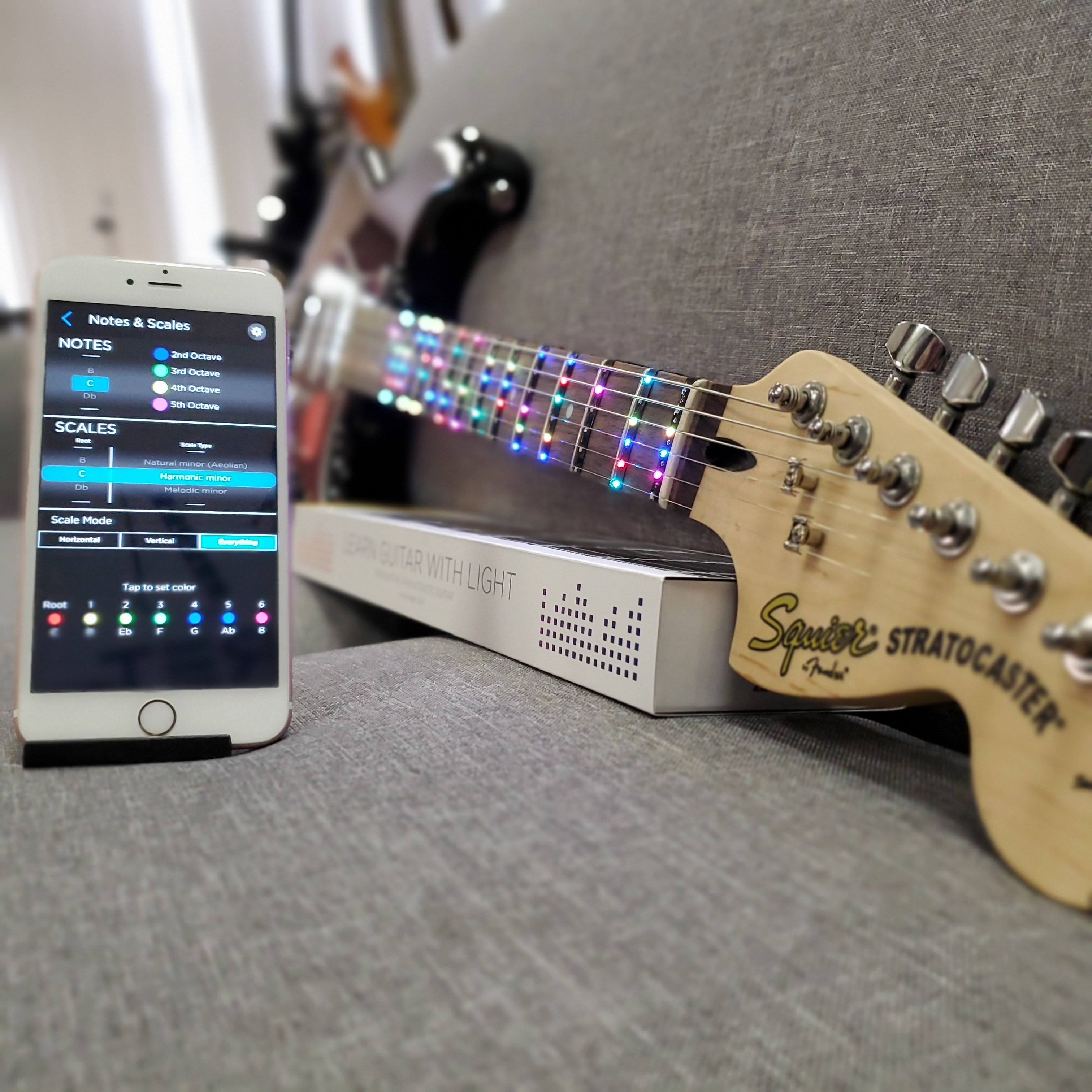 LED Guitar Instruction 25.5x22 Scale Length X366011