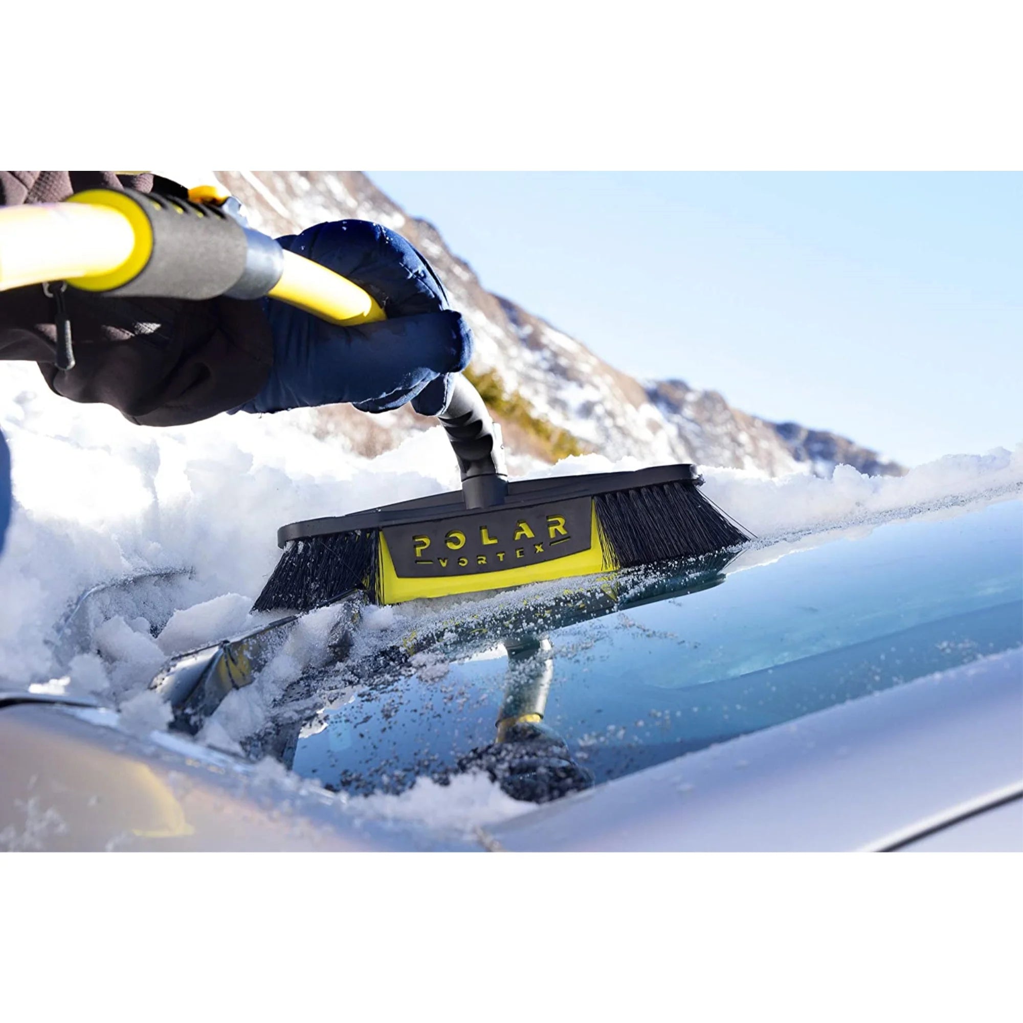 Snow Broom and Scraper Black/Yellow V171912
