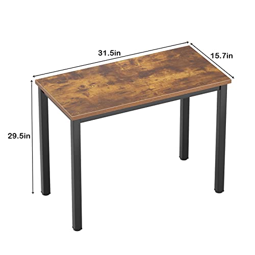 Black Metal Frame Small Computer Desk I9966