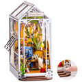 Book Nook Kit DIY Miniature House with LED Light Wooden Bookend Craft Diorama Kit L3204