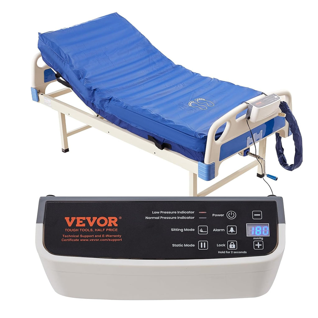 Alternating Air Pressure Mattress, Dual-Layer Pad for Hospital Beds, 450LBS Loading with Electric Quiet Pump X168690