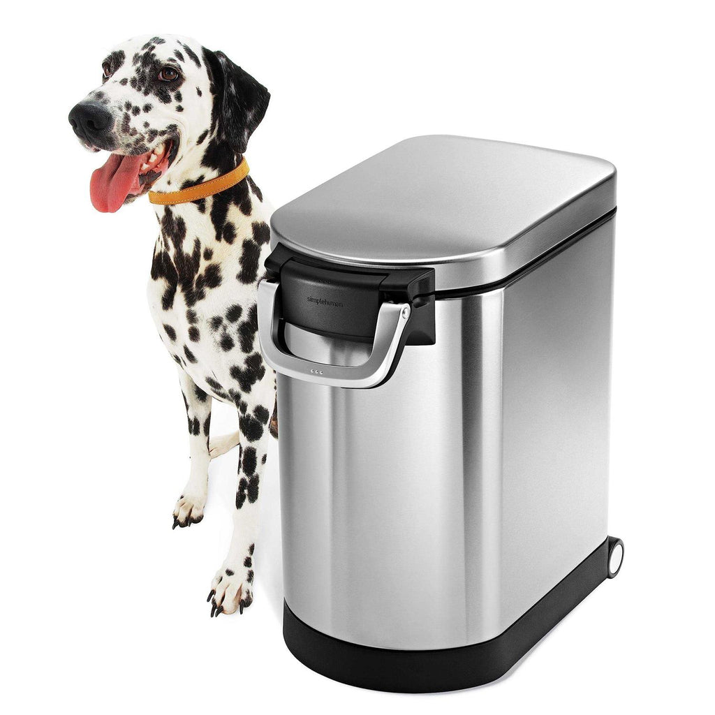 Medium Stainless Steel Pet Food Storage Can G4886