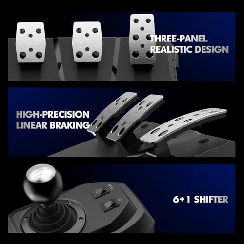 Racing Wheel with Shifter and Pedal for PS4, PC, PS3, Xbox M965