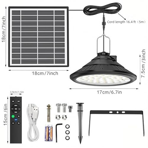 3000K Warm LED Hanging Ceiling Pendant Light with Timer Q3493