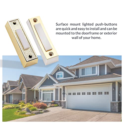 White Wired Door Bell Chime Kit with Transformer & Push Button F184562