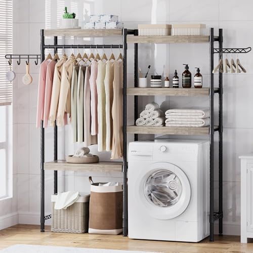 Over The Washer and Dryer Storage Shelf, Wood, 28" C608