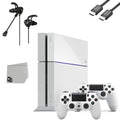 PlayStation 4 500GB Matte White Gaming Console with 2 Controller N296625