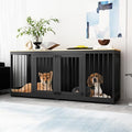 White Heavy Duty Wooden Large Dog Kennel with Trays O6010