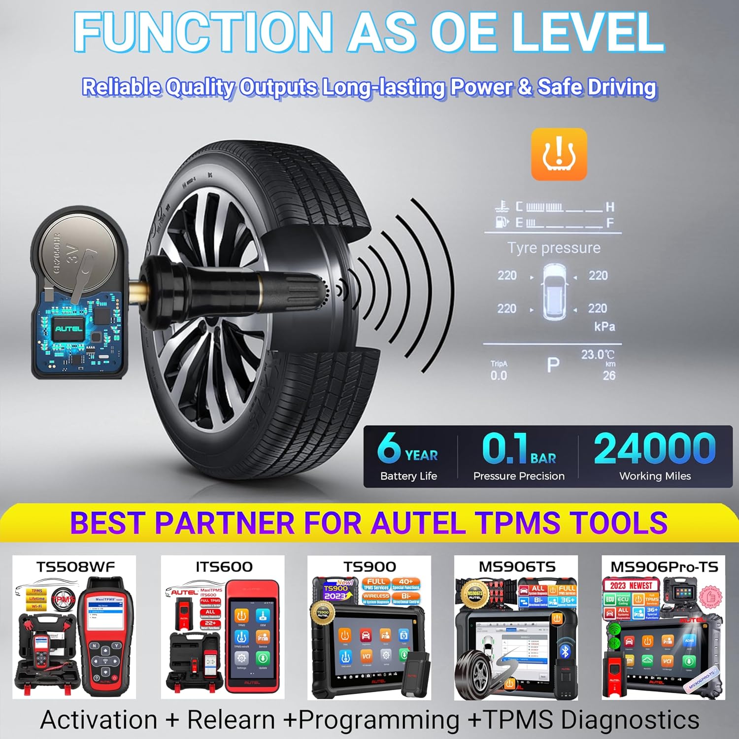 4 pcs Duel Frequency Rubber MX Sensor TPMS Diagnostic Tool B681850